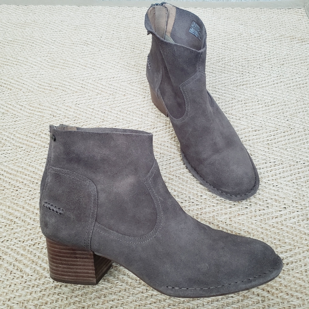 UGG Bandera Suede Heeled Ankle Boots sz 9